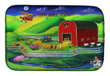 Load image into Gallery viewer, Corgi Barn Dance Dish Drying Mat – Absorbent, Artistic Kitchen Essentials 7404DDM