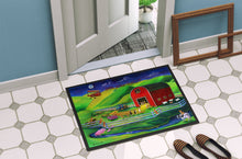 Load image into Gallery viewer, Corgi Barn Dance Doormat - 24x36 Decorative Floor Mat – Indoor/Outdoor Rug