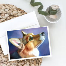 Load image into Gallery viewer, Corgi Devotion Greeting Cards -  Blank Note Cards – 8-Pack of Artist-Designed Cards with Envelopes