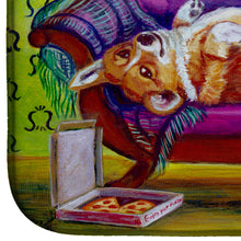 Load image into Gallery viewer, Corgi Home Alone Dish Drying Mat – Absorbent, Artistic Kitchen Essentials 7406DDM