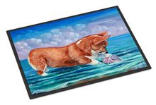 Load image into Gallery viewer, Corgi Sea Shell Find Doormat - 24x36 Decorative Floor Mat – Indoor/Outdoor Rug