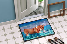 Load image into Gallery viewer, Corgi Sea Shell Find Doormat - 18x27 Decorative Floor Mat – Indoor/Outdoor Rug with Artistic Flair 7407MAT
