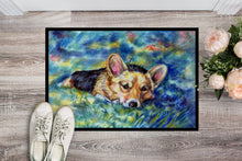 Load image into Gallery viewer, Corgi Tuckered Out Doormat - 24x36 Decorative Floor Mat – Indoor/Outdoor Rug