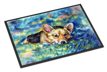 Load image into Gallery viewer, Corgi Tuckered Out Doormat - 24x36 Decorative Floor Mat – Indoor/Outdoor Rug