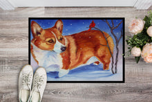 Load image into Gallery viewer, Corgi Cardinal Buddy Doormat - 18x27 Decorative Floor Mat – Indoor/Outdoor Rug with Artistic Flair 7411MAT