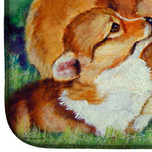 Load image into Gallery viewer, Corgi Momma's Love Dish Drying Mat – Absorbent, Artistic Kitchen Essentials 7412DDM