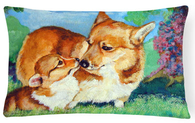 Corgi Momma's Love Fabric Decorative Pillow 7412PW1216