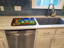 Load image into Gallery viewer, Corgi Robin Hood Dish Drying Mat – Absorbent, Artistic Kitchen Essentials 7415DDM