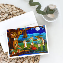 Load image into Gallery viewer, Corgi Robin Hood Greeting Cards -  Blank Note Cards – 8-Pack of Artist-Designed Cards with Envelopes