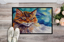 Load image into Gallery viewer, Maine Coon Cat Watching you Doormat - 24x36 Decorative Floor Mat – Indoor/Outdoor Rug