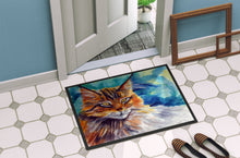 Load image into Gallery viewer, Maine Coon Cat Watching you Doormat - 24x36 Decorative Floor Mat – Indoor/Outdoor Rug