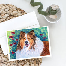 Load image into Gallery viewer, Sheltie Greeting Cards -  Blank Note Cards – 8-Pack of Artist-Designed Cards with Envelopes