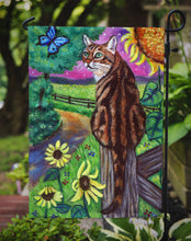 Load image into Gallery viewer, Bengal Cat Garden Flag - Outdoor Decorative Yard Flag