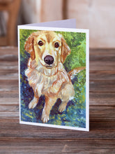 Load image into Gallery viewer, Golden Retriever Patience Greeting Cards -  Blank Note Cards – 8-Pack of Artist-Designed Cards with Envelopes