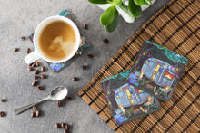 Load image into Gallery viewer, Corgi Glamping Fish Tales Trailer Coasters - Set of 4 Lightweight Foam, Absorbent Drink Coasters set of 4  7435FC