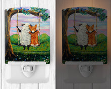 Load image into Gallery viewer, Corgi With Sheep Love Grows Ceramic Night Light 7439CNL