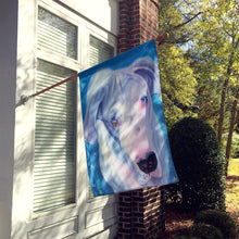 Load image into Gallery viewer, White Great Dane Flag Canvas House Size 7440CHF