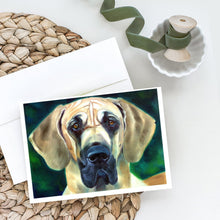Load image into Gallery viewer, Great Dane Lookin at you Greeting Cards -  Blank Note Cards – 8-Pack of Artist-Designed Cards with Envelopes