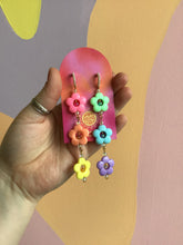 Load image into Gallery viewer, Happy Rainbow Daisy Earrings