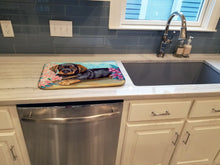 Load image into Gallery viewer, Dachshund Dish Drying Mat – Absorbent, Artistic Kitchen Essentials 7501DDM