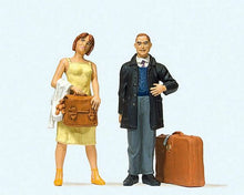 Load image into Gallery viewer, Preiser 45149 G Scale Passengers -- Waiting Travellers, pkg(2)