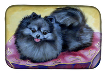 Load image into Gallery viewer, Pomeranian Dish Drying Mat – Absorbent, Artistic Kitchen Essentials 7503DDM
