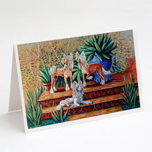 Load image into Gallery viewer, Chinese Crested  Greeting Cards -  Blank Note Cards – 8-Pack of Artist-Designed Cards with Envelopes