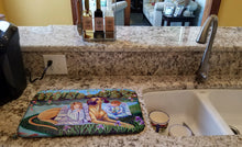 Load image into Gallery viewer, Angels with Great Dane Dish Drying Mat – Absorbent, Artistic Kitchen Essentials 7507DDM