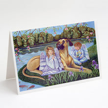 Load image into Gallery viewer, Angels with Great Dane Greeting Cards -  Blank Note Cards – 8-Pack of Artist-Designed Cards with Envelopes