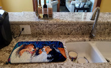 Load image into Gallery viewer, Sheltie Dish Drying Mat – Absorbent, Artistic Kitchen Essentials 7508DDM