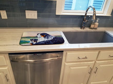 Load image into Gallery viewer, Australian Shepherd Dish Drying Mat – Absorbent, Artistic Kitchen Essentials 7511DDM