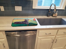 Load image into Gallery viewer, Scottish Deerhound Dish Drying Mat – Absorbent, Artistic Kitchen Essentials 7521DDM