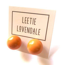 Load image into Gallery viewer, Marigold Orange Jumbo Ball Stud Earrings