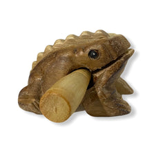 Load image into Gallery viewer, Natural wooden frog