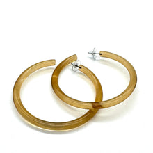 Load image into Gallery viewer, Bangle Lucite Hoop Earrings - 3 Inch