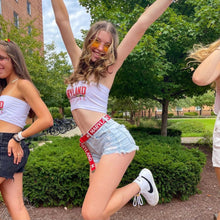 Load image into Gallery viewer, Maryland Terps White Bandeau Top