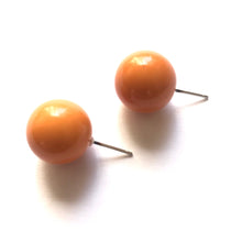Load image into Gallery viewer, Marigold Orange Jumbo Ball Stud Earrings