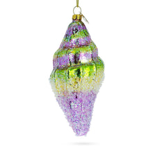 Load image into Gallery viewer, Sea Snail with Colorful Beads Glass Christmas Ornament