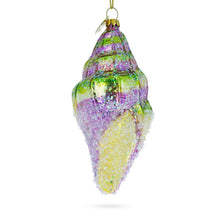 Load image into Gallery viewer, Sea Snail with Colorful Beads Glass Christmas Ornament