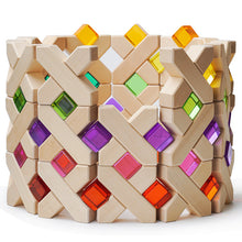 Load image into Gallery viewer, **Pre-order (Ships in 3-4 Weeks)**60 Pcs Rainbow Translucent Lucite Cubes Set with Storage Tray