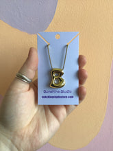 Load image into Gallery viewer, Bubble Letter Initial Necklace