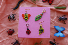 Load image into Gallery viewer, Beaded Moth Earrings