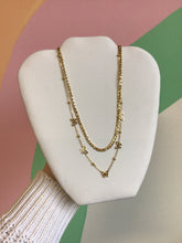 Load image into Gallery viewer, Layered Titanium Figaro Chain Necklaces