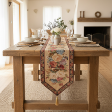 Load image into Gallery viewer, Tache Colorful Country Rustic Floral Morning Awakening Table Runner (3089B)