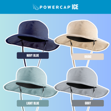 Load image into Gallery viewer, POWERCAP ICE Cooling Sun Hat – Instant Cooling Relief with Reusable Ice Packs, UPF 50 UV Sun Protection, Lightweight &amp; Breathable for Hot Weather