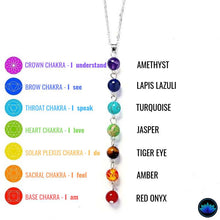 Load image into Gallery viewer, 7 Chakras Stone Necklace