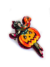 Load image into Gallery viewer, Pumpkin Fairy Brooch by Rosie Rose Parker