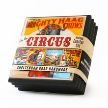Load image into Gallery viewer, Circus Poster Coaster Set