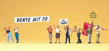 Load image into Gallery viewer, Preiser 10456 HO Scale Pedestrians -- Demonstrators w/Signs