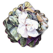 Load image into Gallery viewer, Flower - Magnolia Coasters - Set of 4 Lightweight Foam, Absorbent Drink Coasters
